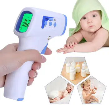 

Forehead Thermometer Tri-Color Backlight for Batteries Accessories Health Care Kids Household Infrared Thermometer