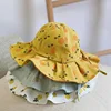 Cute Summer Baby Girl Bucket Hat Print Outdoor Bowknot Kids Girl Sun Hat Children Intant Toddler Panama Beach Cap ► Foto 2/6