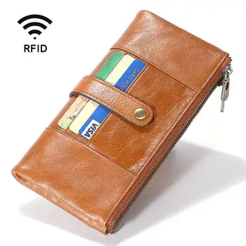 

Luxury Designer Mens Wallet Leather Bifold lone Wallets Men Hasp Vintage Male Purse Coin Pouch Multi-functional Cards Wallet