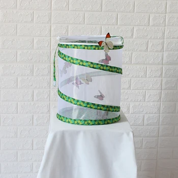 

Breeding Display Box Insect and Butterfly Habitat Cage Mesh Terrarium Pop-up Cage Novelty Habitat Feeding System Part