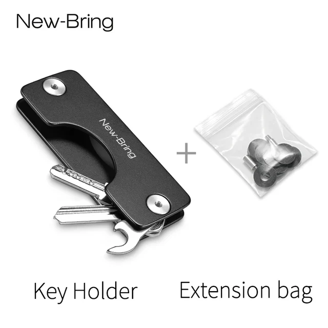 Multifunction Key Holder EDC Aluminum Smart Wallet Key Organizer Metal Keycha+r