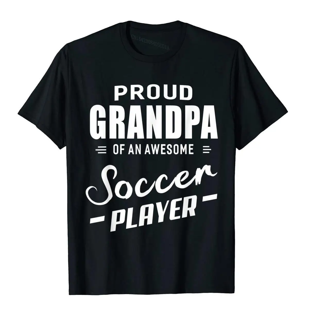 Proud Grandpa Of An Awesome Soccer Player T-shirt__B9015black