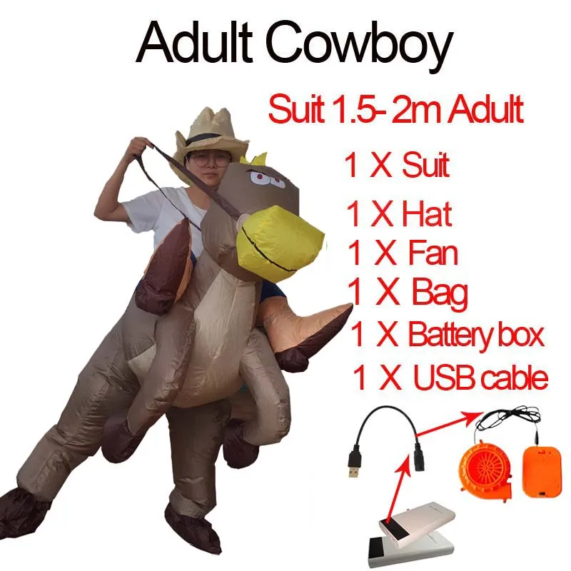 Fantasy Men Adult Unicorn Inflatable Dinosaur Costume Willy Ghost Sumo Anime Cosplay Halloween Dinosaur Costume For Kid Women (12)