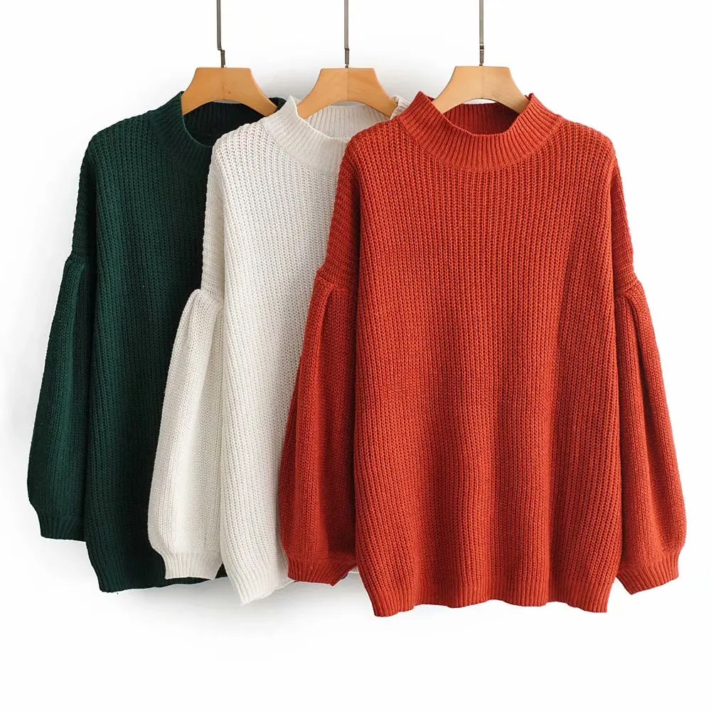 2019 high street casual sweater women solid lantern sleeve winter pullover knitted ropa mujer pull femme nouveaute 2019 2019 high street casual sweater women solid lantern sleeve winter pullover knitted ropa mujer pull femme nouveaute 2019