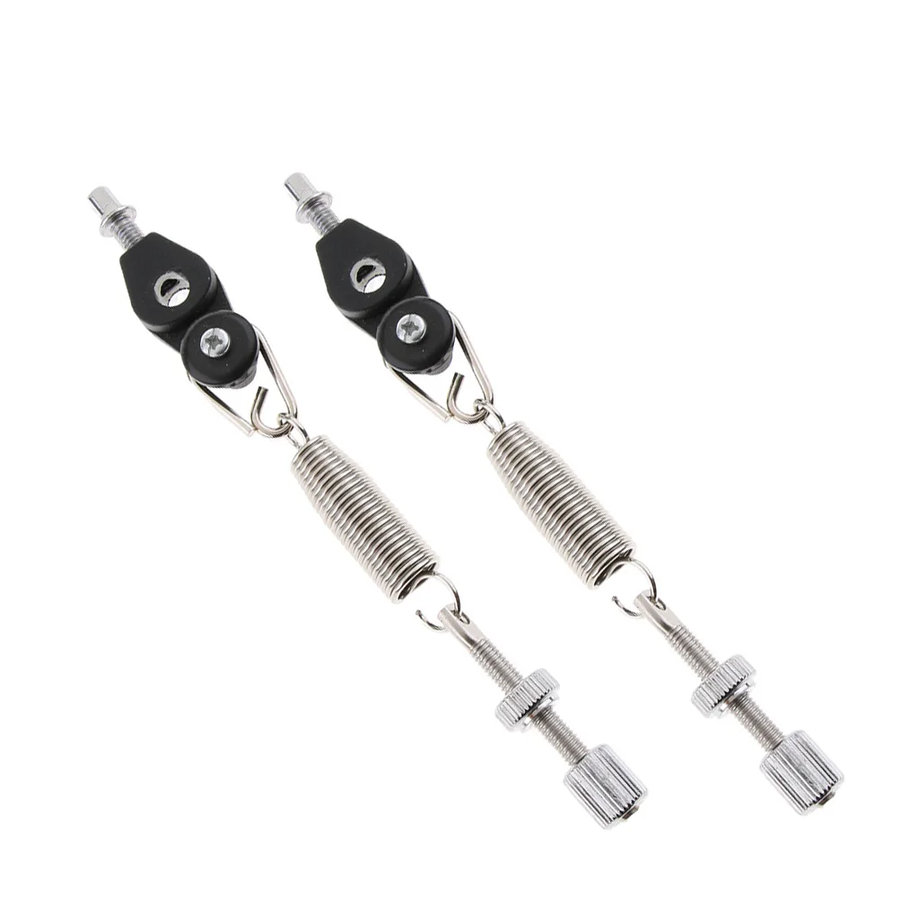 2 Sets Bass Drum Foot Pedal Spring With D-ring Springs Tensioner For Drummer