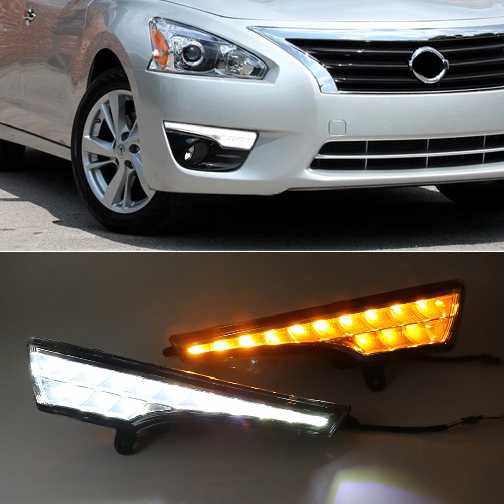 Автомобиль мигает 1 пара DRL для Nissan Teana Altima 2013 2014 2015 2016 дневные ходовые огни
