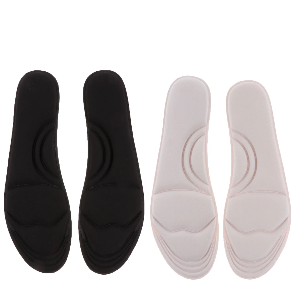 1 Pair Elastic Shoe Insoles Memory Foam Unisex Insole Running Sports Insert Breathable Orthotic Pad Sweat Absorption Pads 
