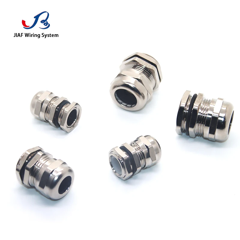 Waterproof Cable Gland 1pcs PG7 for 3-6.5mm Metal Joint Use For Box Nickel Plated Brass IP67 Seal Jiont LED Lamp Connector