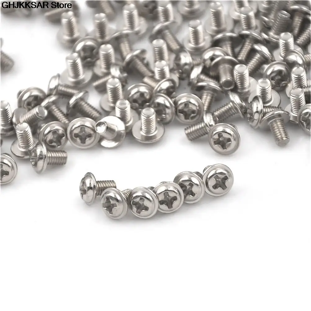 100Pcs M3 Screw M3X5 5mm PC Case Hard Drive Precision PSU 6/32" Hex Screws For Computer Floppy