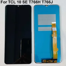Original para tcl 10 se t766h t766j t766u display lcd + tela de toque digitador assembléia cor preta