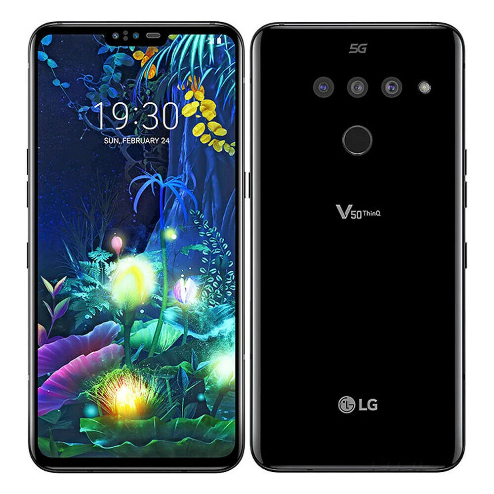 LG V50 ThinQ V500N разблокированный LTE NFC Android телефон Snapdragon 855 Восьмиядерный 6," тройная камера 6 ГБ и 128 ГБ отпечаток пальца