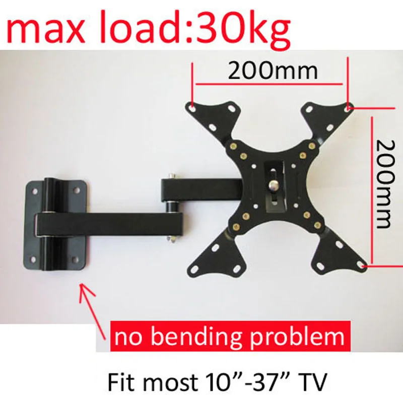 Billig LCD 122AD 10 zoll 24in 30 zoll 37 zoll schwenkbarer swivel LCD LED PLASMA tv wand halterung wand halterung schaukel arme