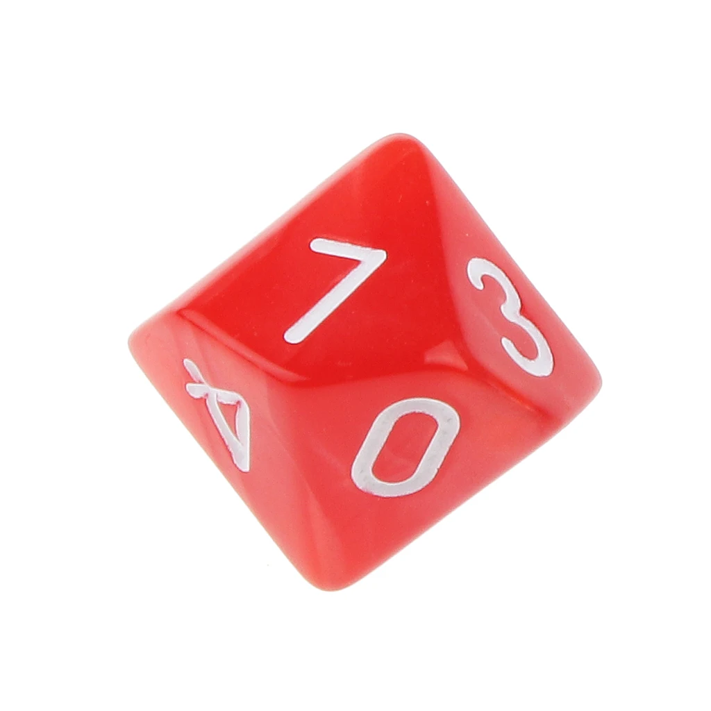 20x 22mm Ten Sided Dice D10 for Playing Dungeons D&D TRPG Roleplay Game Toys Party Gambling Dices Game Digital Dices