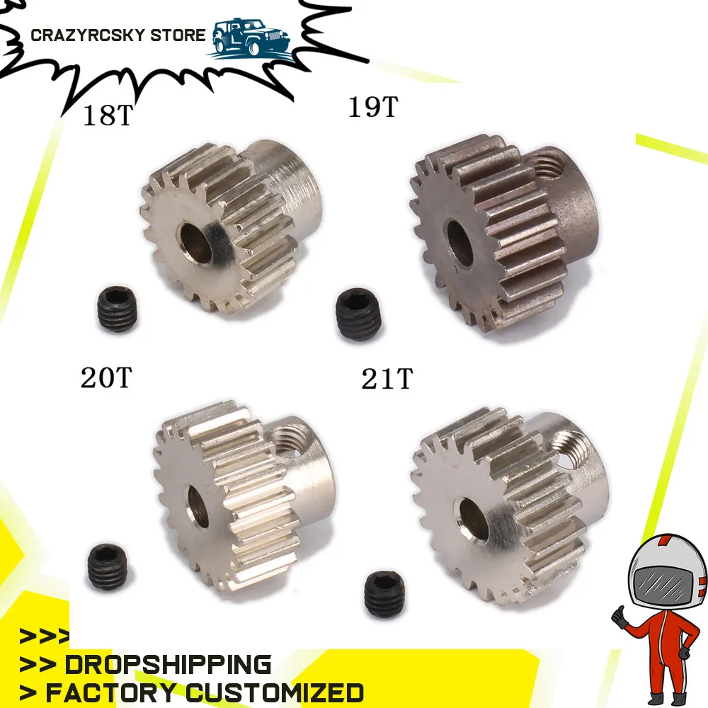 Шестерня зубьев для модели автомобиля 1/10 RC 18T/19T/20T/21T/22T/23T/24T/25T/26T/29T детали с