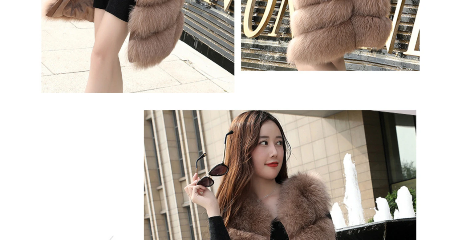 Discount Real Fur Vests Long Winter Women Fur Vest Female Sleeveless Genuine Fur Vest Ladies Fashion Luxury Slim Warm High Quality 2019 13