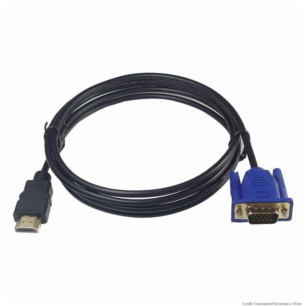 

1 M HDMI Cable HDMI To VGA 1080P HD With Audio Adapter Cable HDMI TO VGA Cable dropshipping