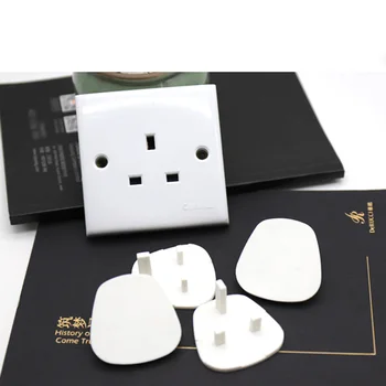 

10pcs/lot Electric Anti Shock Plugs Protector Cover UK Plug 3 Hole Power Socket Outlet Baby Kids Child Safety Guard Protection