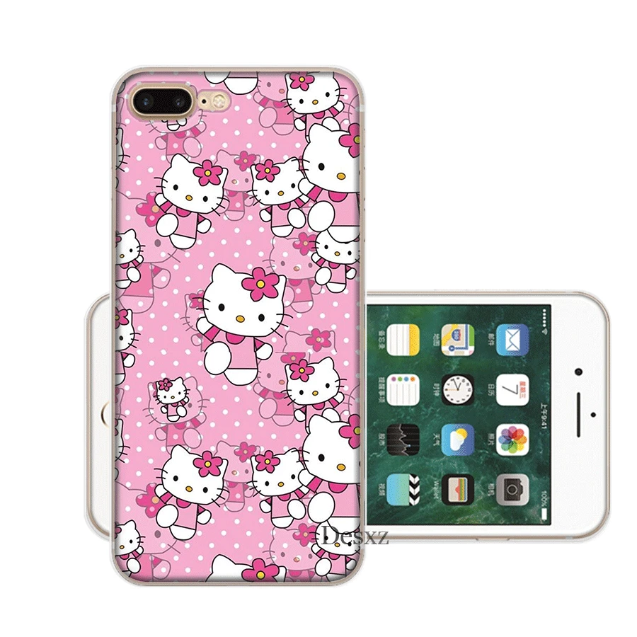 Чехол для мобильного телефона iPhone Apple XR X XS Max 6 6s 7 8 P Lus 5 5S SE Shell Cute hello kitty защита Мода - Цвет: H10