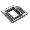 Universal 2nd Hard Drive Caddy Tray Bracket Compatible With Laptop With A 9.5mm Thick DVD-ROM Support 2.5 HDD /SATA /SATAII SDD ► Photo 2/6