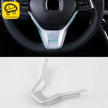 

CARMANGO for Honda Accord 10th 2018-2020 Auto Car Styling Steering Wheel U Style Frame Trim Stickers Covers Interior Accessories