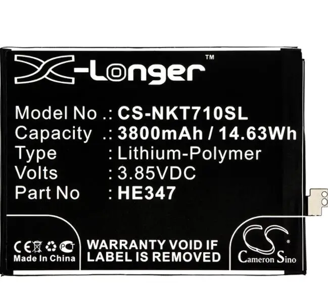 Cameron sino 3800mah аккумулятор для NOKIA 7 Plus TA-1046 TA-1055 BPB2N00005B HE347 мобильный, аккумулятор для смартфона