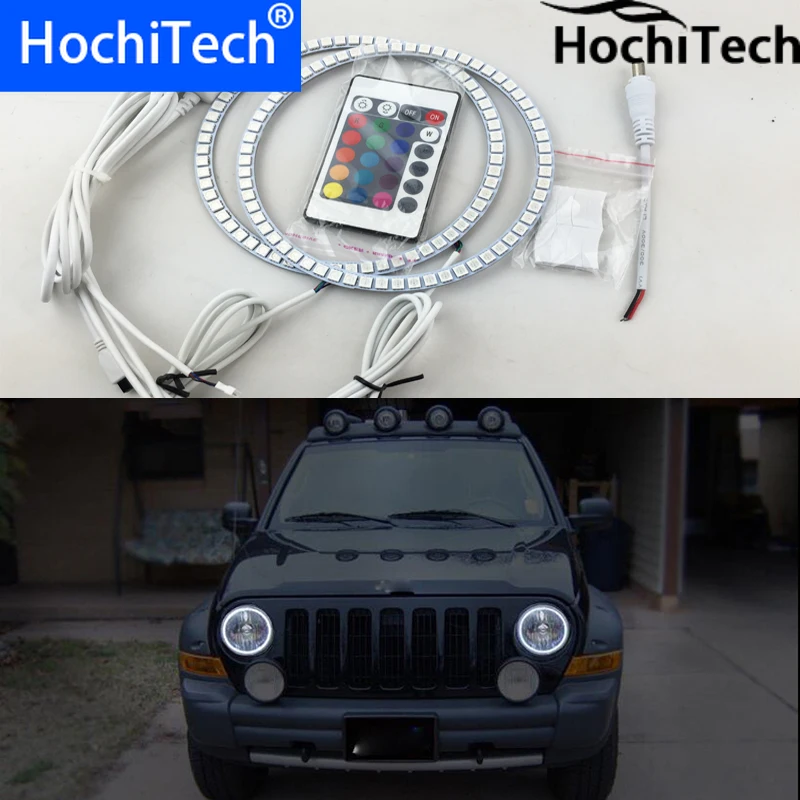 Кольца светодиодсветодиодный для фар Jeep Liberty KJ 2000 2001 2007 разные цвета|Фара авто в