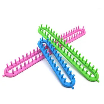 

4 Size Long Knitter Knitting Loom Kit Needles Hook Sewing Tool for Shawl Scarf