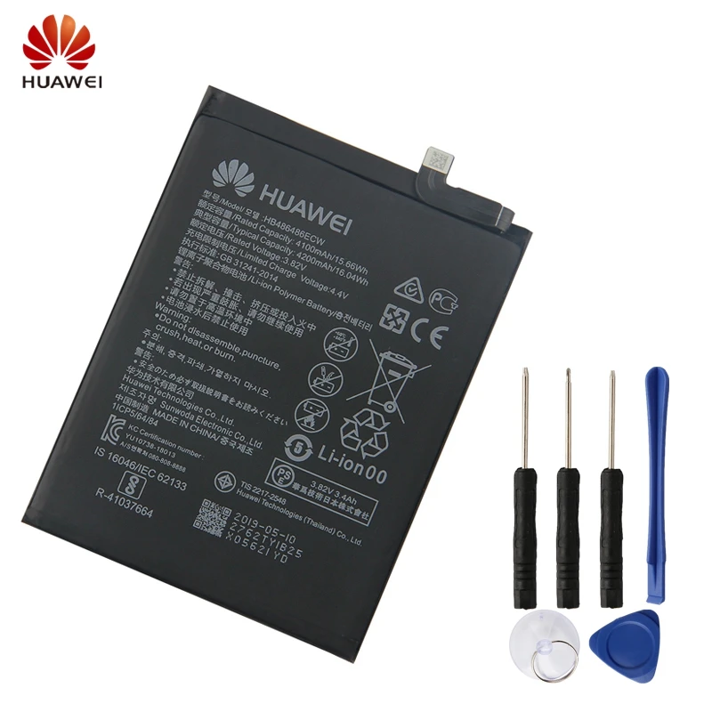 

HUAWEI HB486486ECW Genuine Battery For Huawei Honor P30Pro ProMate20 Pro Mate 20 Pro Mate 30 Mate30 4200mAh Phone Battery + Tool