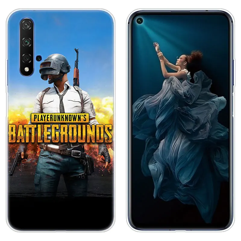 Роскошный силиконовый чехол PUBG game для Huawei NOVA 5 5i Mate 30 Lite Y9 Prime P Smart Z Plus 2019 Honor 8S 8A 9X 20