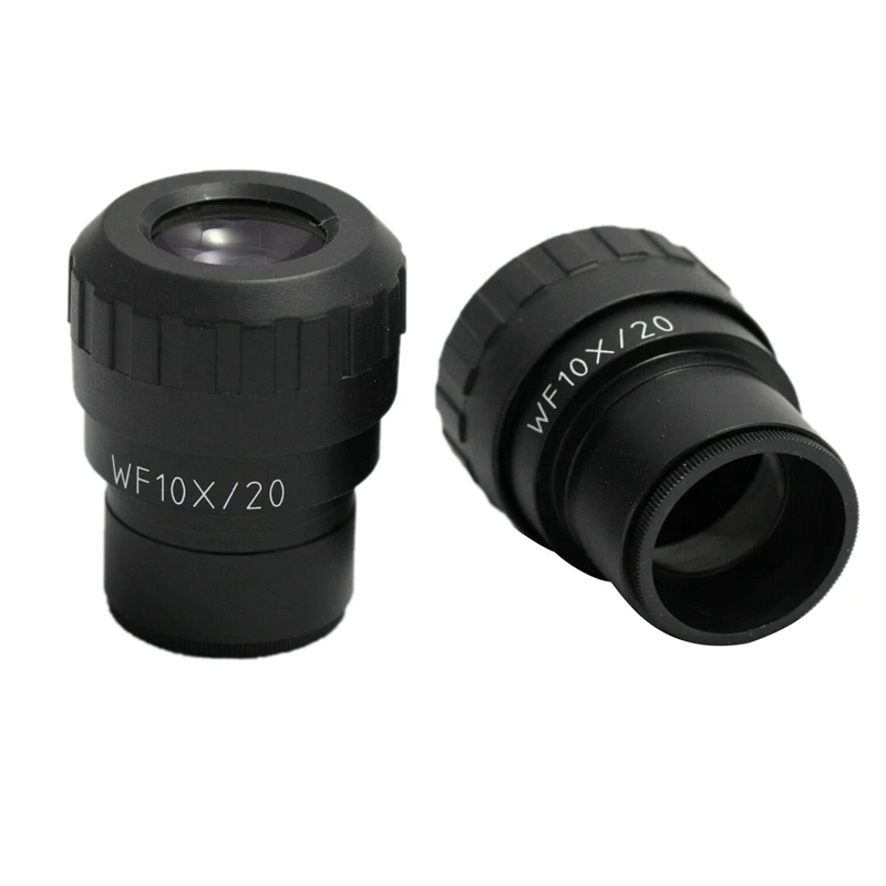 

HOT-2Pcs Stereo Microscope Eyepieces WF10X 20MM Diopter-Adjustable 30mm Tube Microscope Accessories