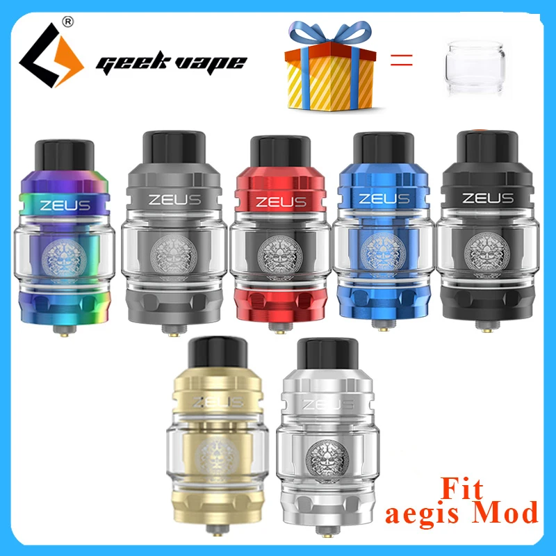 Оригинальный бак Geekvape Zeus Sub Ohm 5 мл электронная сигарета вейп-атомайзер MTL сетчатая