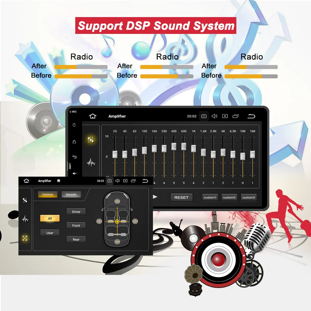 Discount Bonroad 7" Android 9.0 Car Multimedia Player For Mitsubishi outlander lancer asx  Radio video stereo GPS Navigation RAM4G ROM64G 1