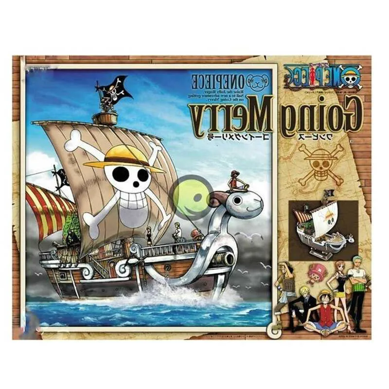 Одна деталь тысяча Солнечный & Going Merry Boat ПВХ фигурка Аниме фигурки Собранная