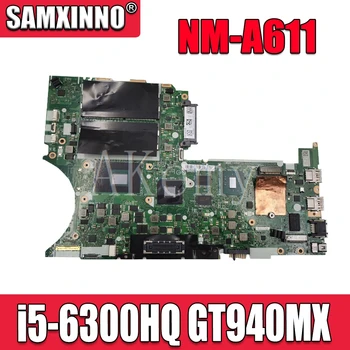 

NM-A611 for Lenovo Thinkpad T460P notebook motherboard CPU i5 6300HQ GPU GT940M FRU 01YR866 01YR868 01YR870 01YR869