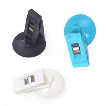 

022 Japanese Suction Cup Holder Car Card Holder Access Card Paper Clip Curtain Clip Spring Steel 3 Colors