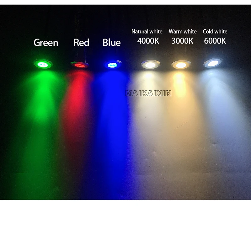 Outdoor Led Recessed Spotlight 1pack 3w 80mm/100mm Ip65 Led Recessed Spotlight Round Terrace 270 Lumen Outdoor Garden Lighting Lamp, For Garden Path Y | UK