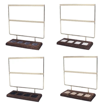 

New Fashion Solid Wood Jewelry Display Holder Earrings Holder Pendant Stand Ring Tray Jewelry Display Tray