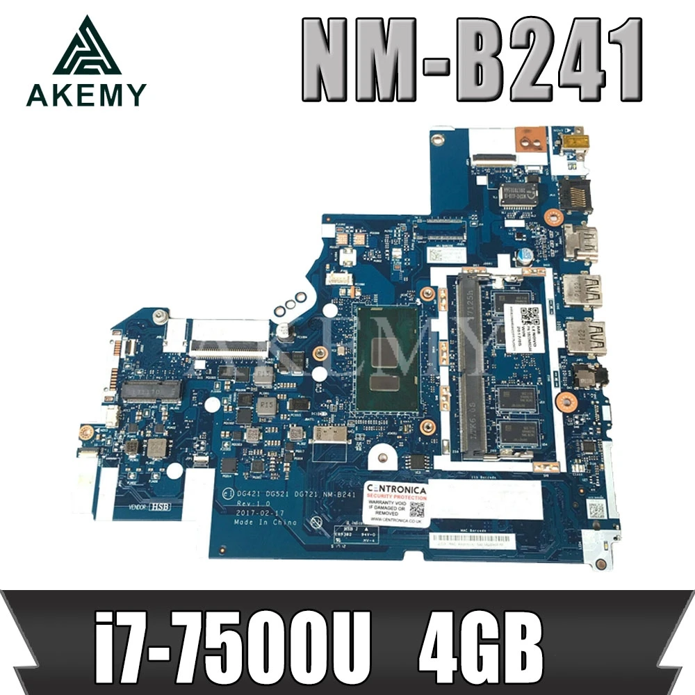 5B20N86271 материнская плата для For Lenovo ThinkPad 320-15IKB 320-15isk V320 ноутбука i7-7500U 4G DG421 DG521 DG721
