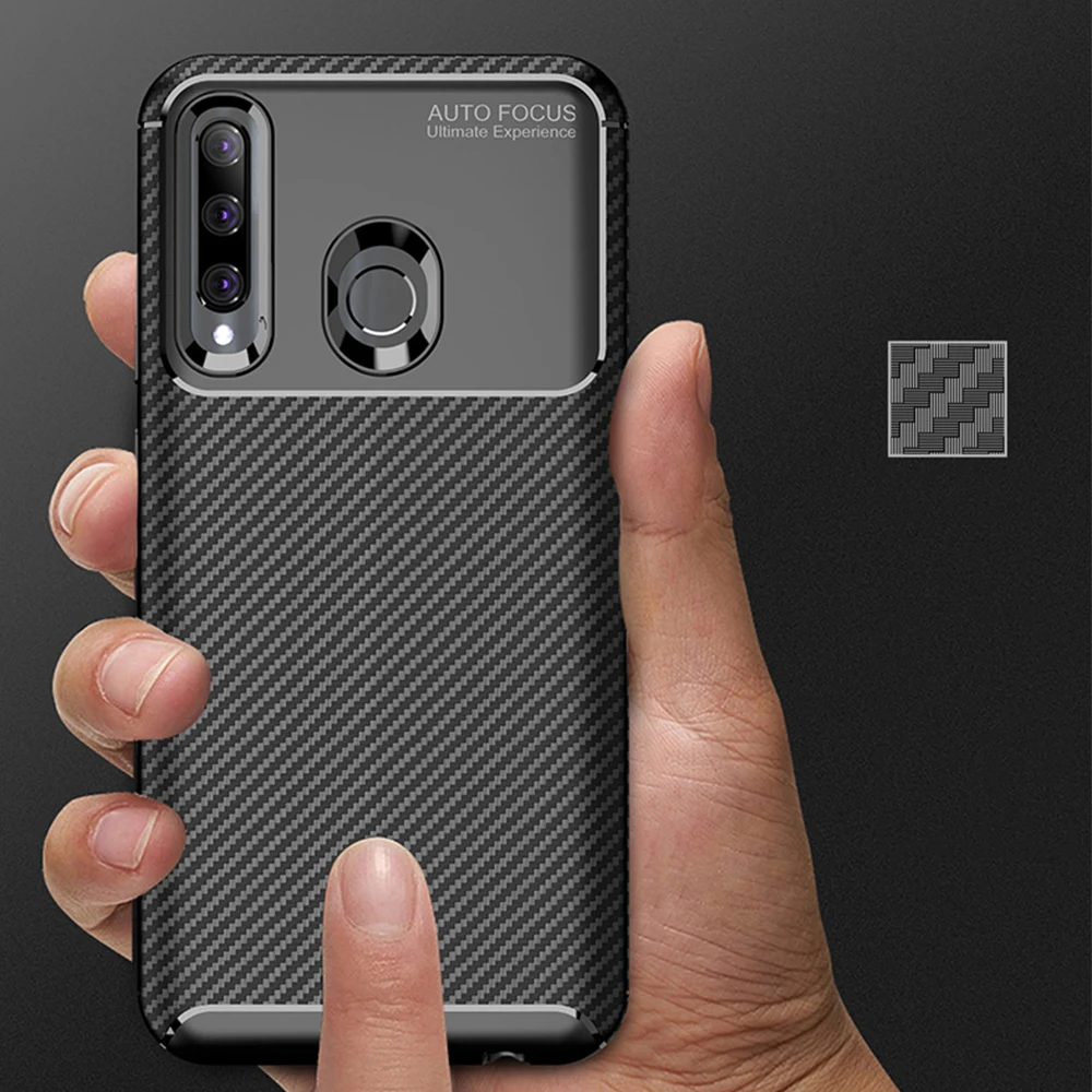 Для Honor 9X9 X Премиум чехол Роскошный чехол из углеродного волокна противоударный матовый чехол для телефона для huawei Honor 9X STK-LX1Cover гибкий бампер