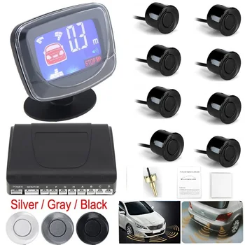 

Car Auto Parktronic LED Parking Sensor With 4/6/8 Sensor Reverse Backup Car Parking Radar Monitor Detector System Backlight Disp