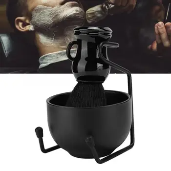 

3Pcs/Set Professional Men Beard Shaving Tool Stand Holder + Hair Brush + Soap Bowl Shaving Kit Beard Shaving Tool Accessory