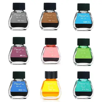 

11 Colors 30ml Bottled Ink Color fountain Pen Ink Not Blocking the Pen Colorable Non-carbon Ink Refill School Office Supplies