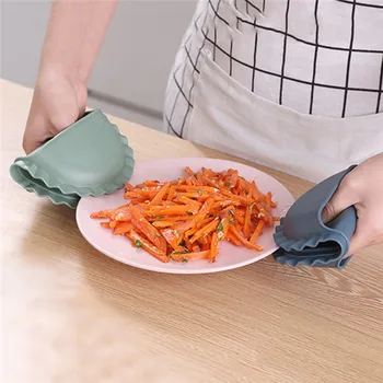 

Silicone Anti-Scald Oven Glove Kitchen Barbecue Insulation Dumpling-Shaped Glove Dish Tray Insulation Glove