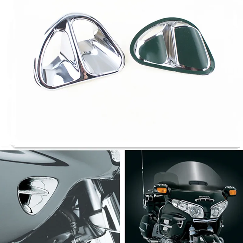 

For Honda Goldwing GL1800 2001-2011 Chrome Motorcycle Fairing Martini Air Intake Grills Decoration Bokykits Parts Accessories