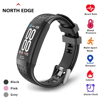 

North Edge Smart Bracelet Color Screen Band Multi-Sport Mode Blood Pressure Fitness Tracker Heart Rate Monitor Smart