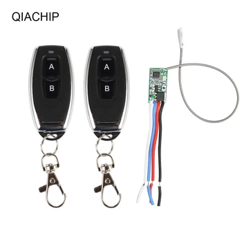 

QIACHIP DC 3V 3.7V 5V 6V 7V 9V 12V Micro RF Relay Wireless Remote Control Switch LED Lamp Controller Receiver Transmitter System