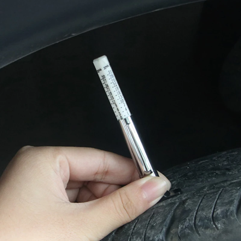 Ручка для измерения автомобильных шин с цветовой кодировкой, универсальный инструмент для измерения глубины протектора в шинах, цилиндрический глубиномер 25 мм