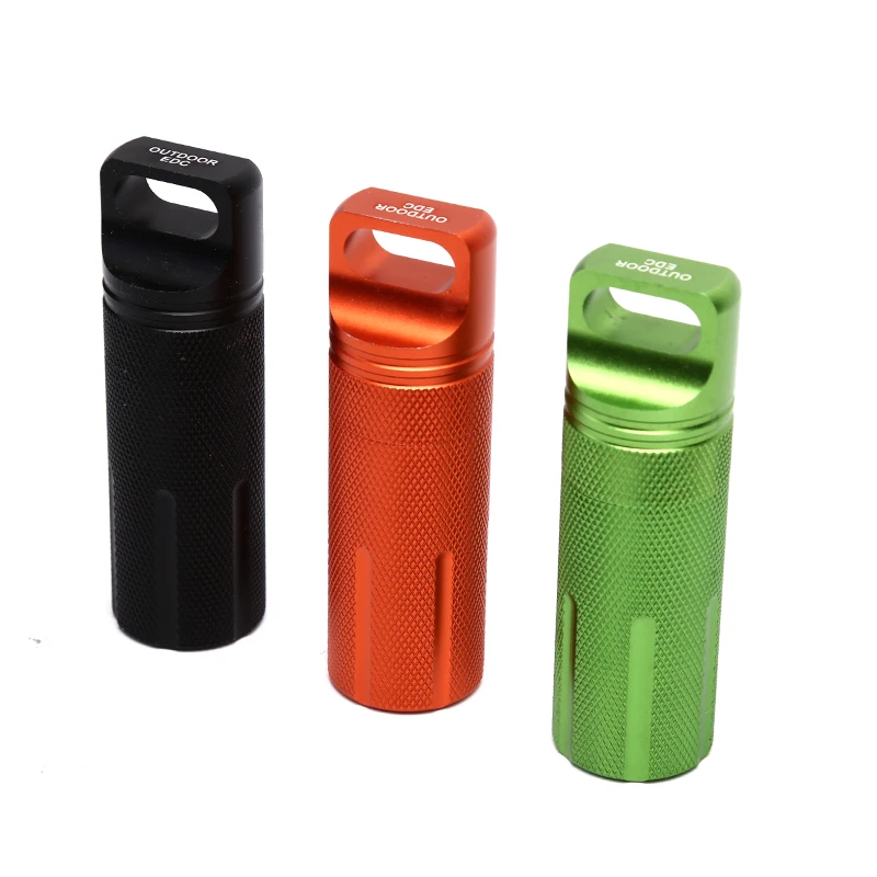 EDC Waterproof Hike Box Survive Seal Trunk Container Case Holder Storage Camp Capsule Medicine Match Pill Outdoor Dry Bottle