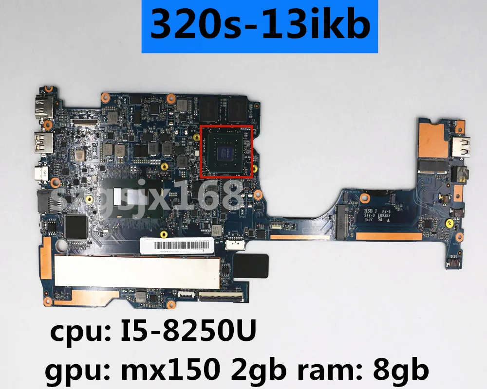 Материнская плата для lenovo ideapad 320s-13ikb портативная 81ak Процессор: i5-8250U графический