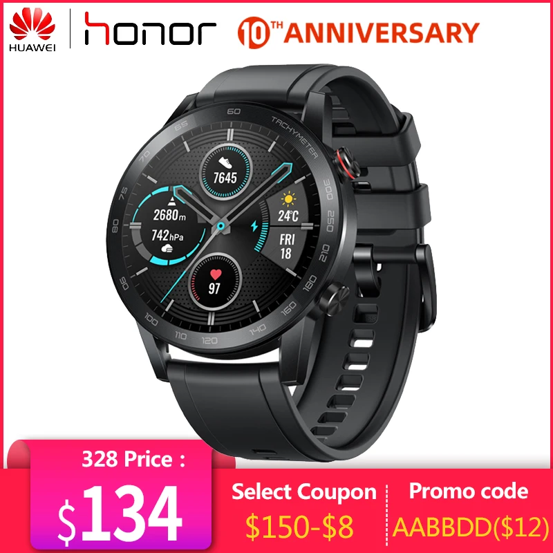 Honor Magic Watch 2 46 мм Minos 15 спортивные модели GPS Smartwatch 14 дней Срок службы батареи 5ATM часы
